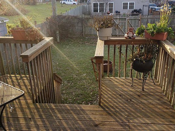 Rear 12' x 12' deck.