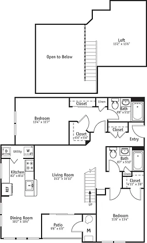 Floor plan Winchester with loft