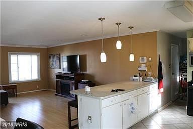 kitchen and living room