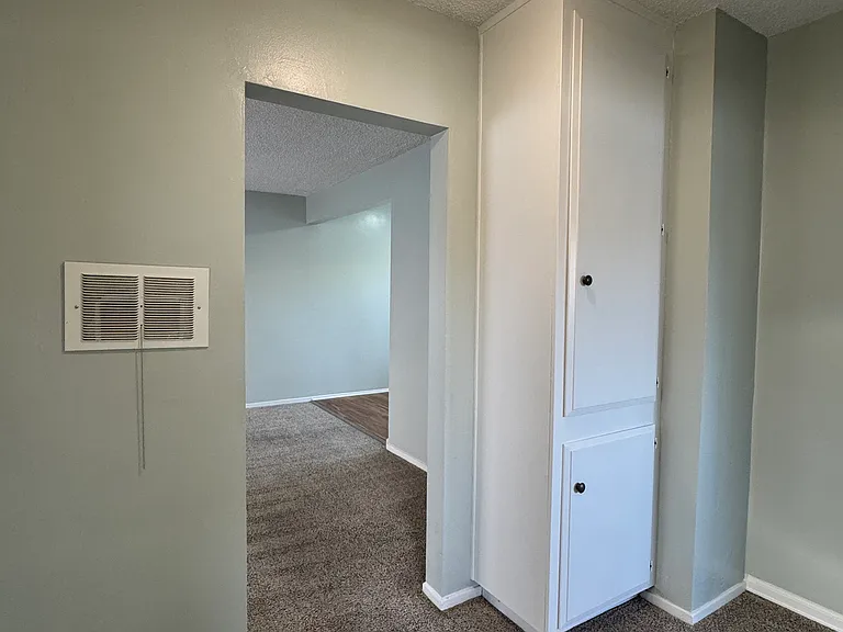 Linen Closet & Livingroom, from Bathroom