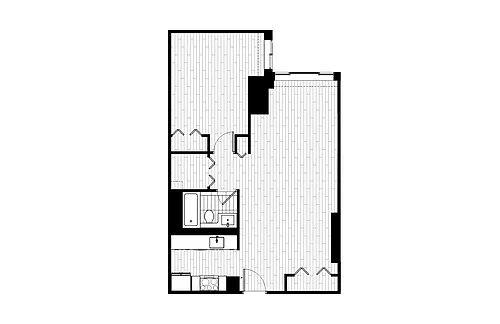 Floor plan 1 Bed_1 Bath-15