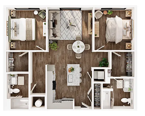 Floor plan 2B "Juliet"
