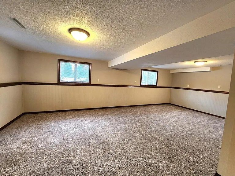 Finished family room in lower level.