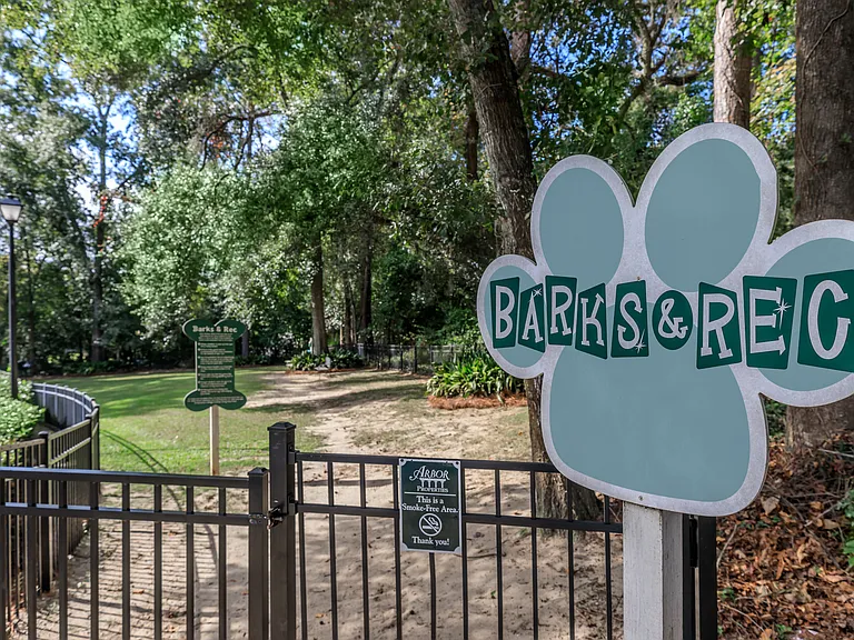 Our four legged residents love our incredible dog park!