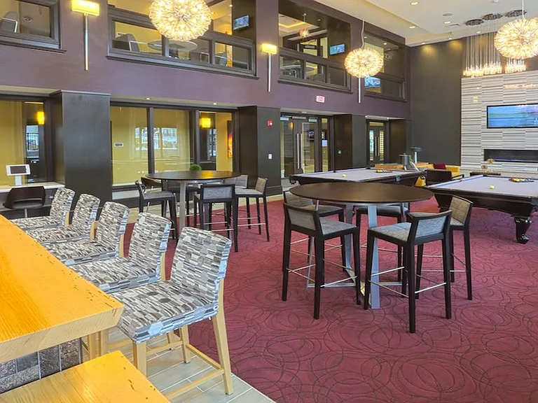 Convenient kitchen and gourmet coffee bar in our resident clubhouse