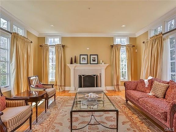 Formal Living Room with one of the 4 fireplaces