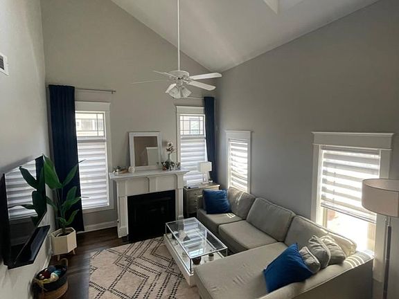 Living Room with 20 Foot Ceiling