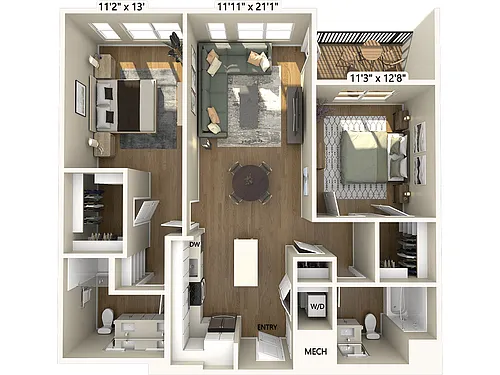 Floor plan B1-1140-1