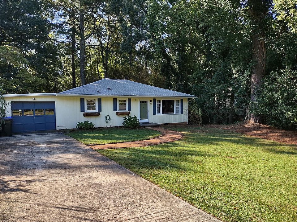 Large, wooded lot in great neighborhood.