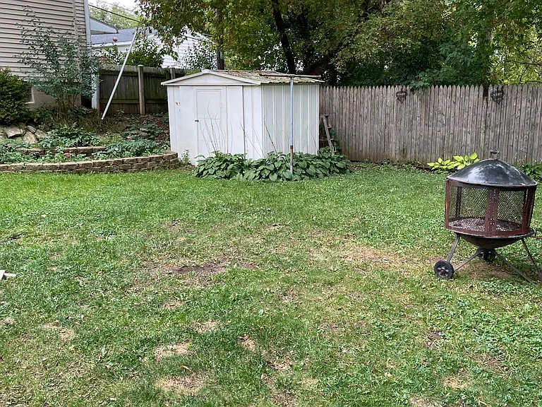 Shared Backyard with Shed
