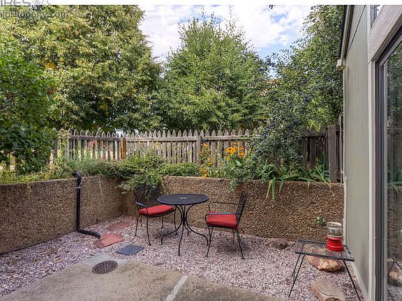 patio area on open space