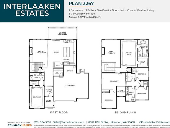 Interlaaken Estates I Plan 3267 Floor Plan
