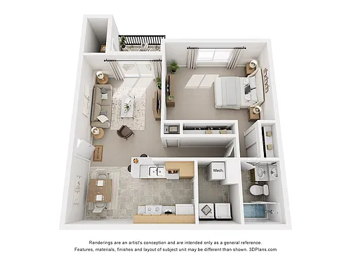 Floor plan 1B1B