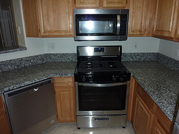 Kitchen with stainless steel appliances
