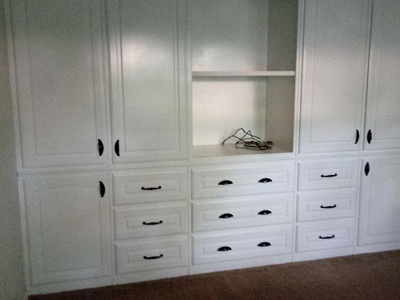 Master bedroom storage & TV stand