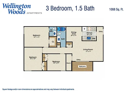 Floor plan 3B