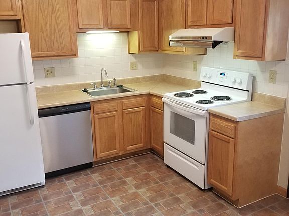 Clean repainted kitchen