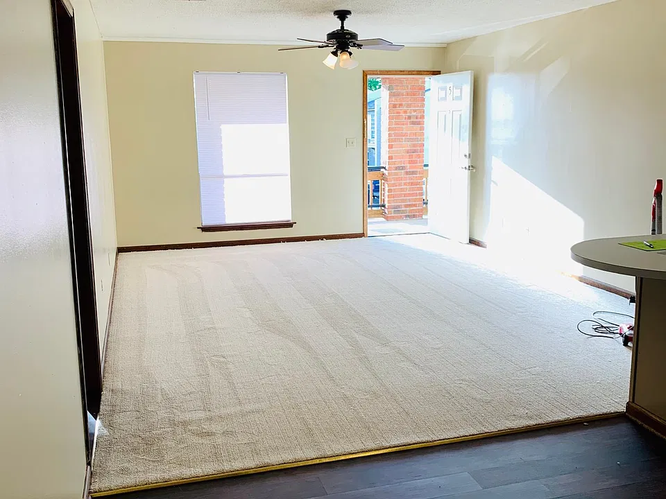 New carpet, living room