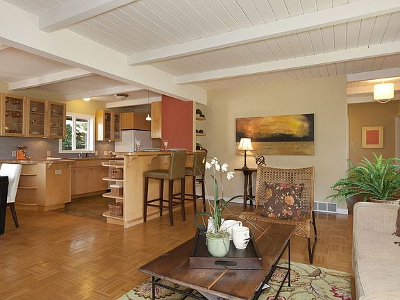 Living room & open kitchen