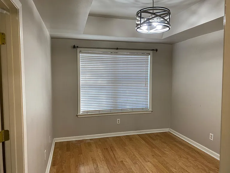 Tray ceiling in bedroom.