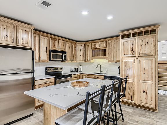 kitchen with large island