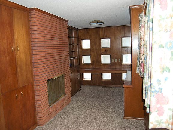 Modern den with built ins