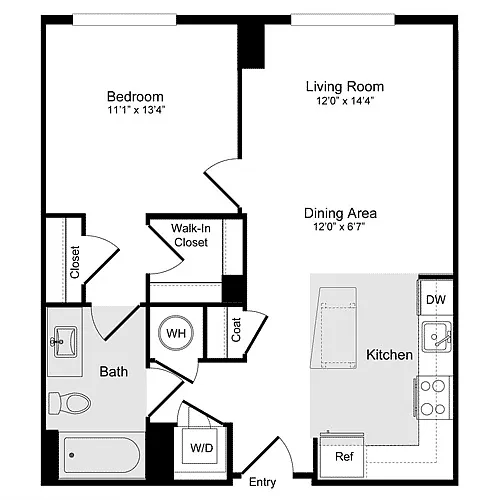 Floor plan A-1E