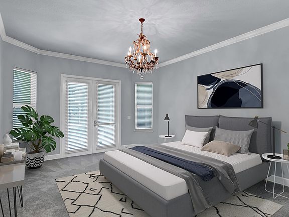master bedroom virtually staged