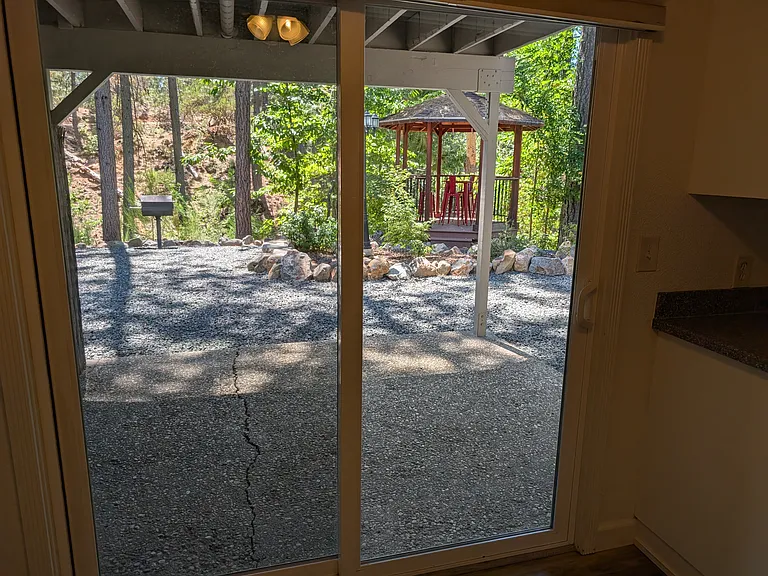 View from dining area