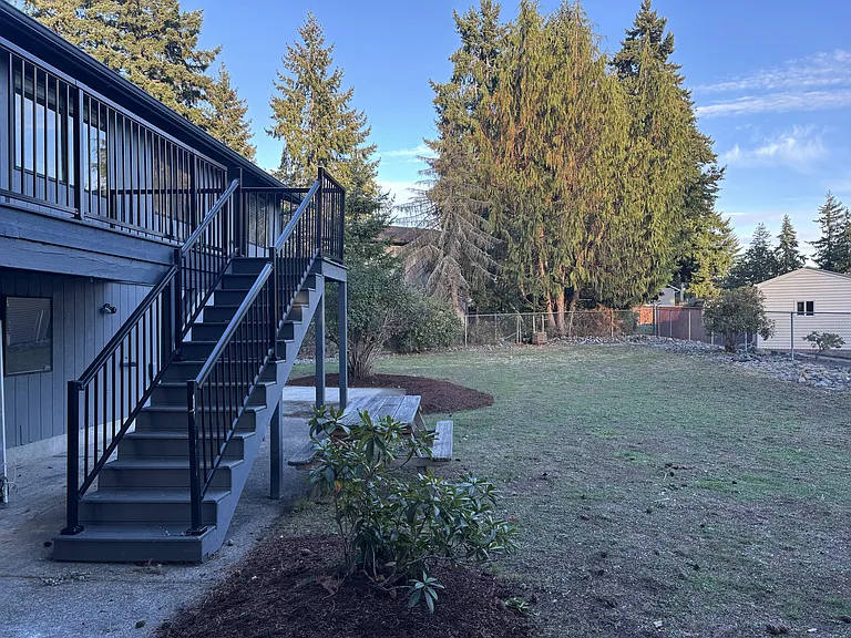View of the spacious back yard