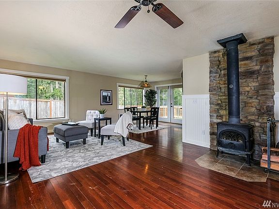 Living room and dining room.