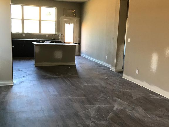 Open living room and kitchen