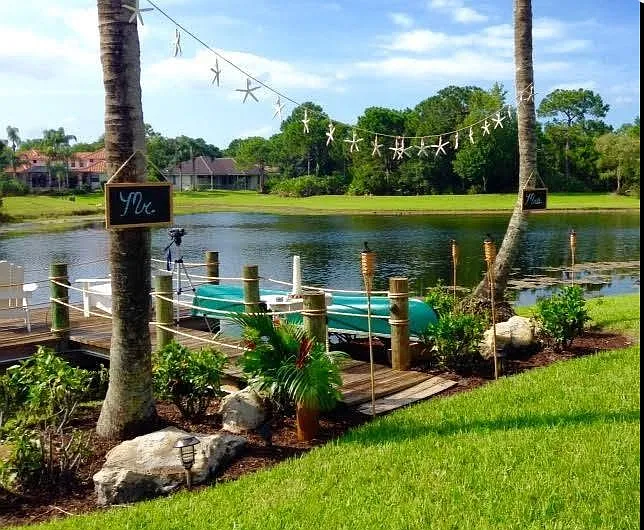 back yard/dock