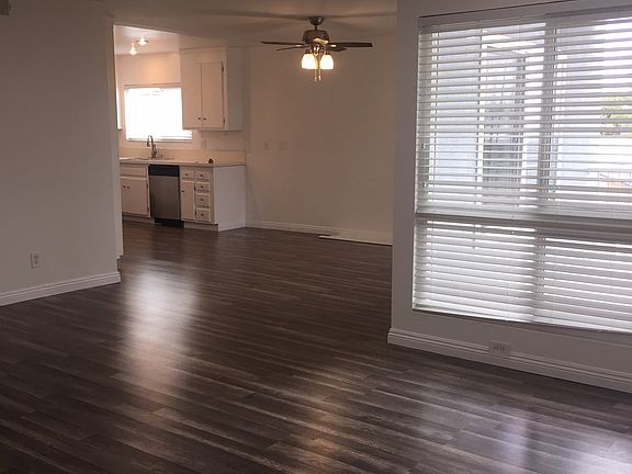 Living room and dining room
