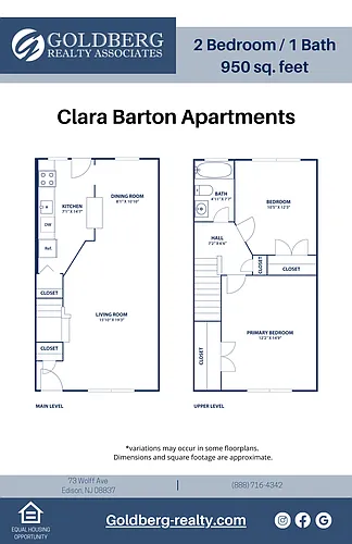 Floor plan 2 Bedroom Duplex