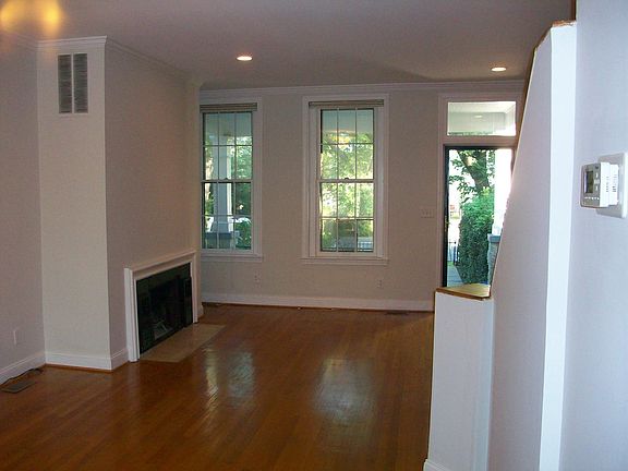 Wood burning fireplace