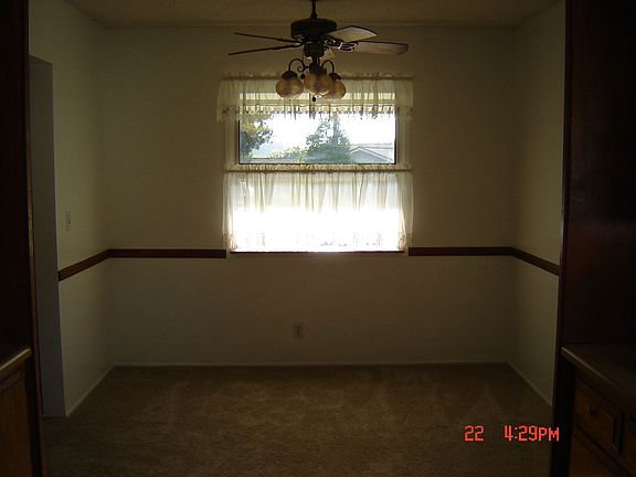 Formal dining area off kitchen 