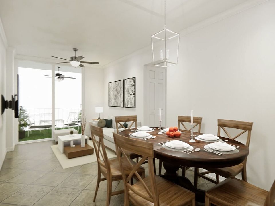 Dining and Living Room (Virtually Staged)