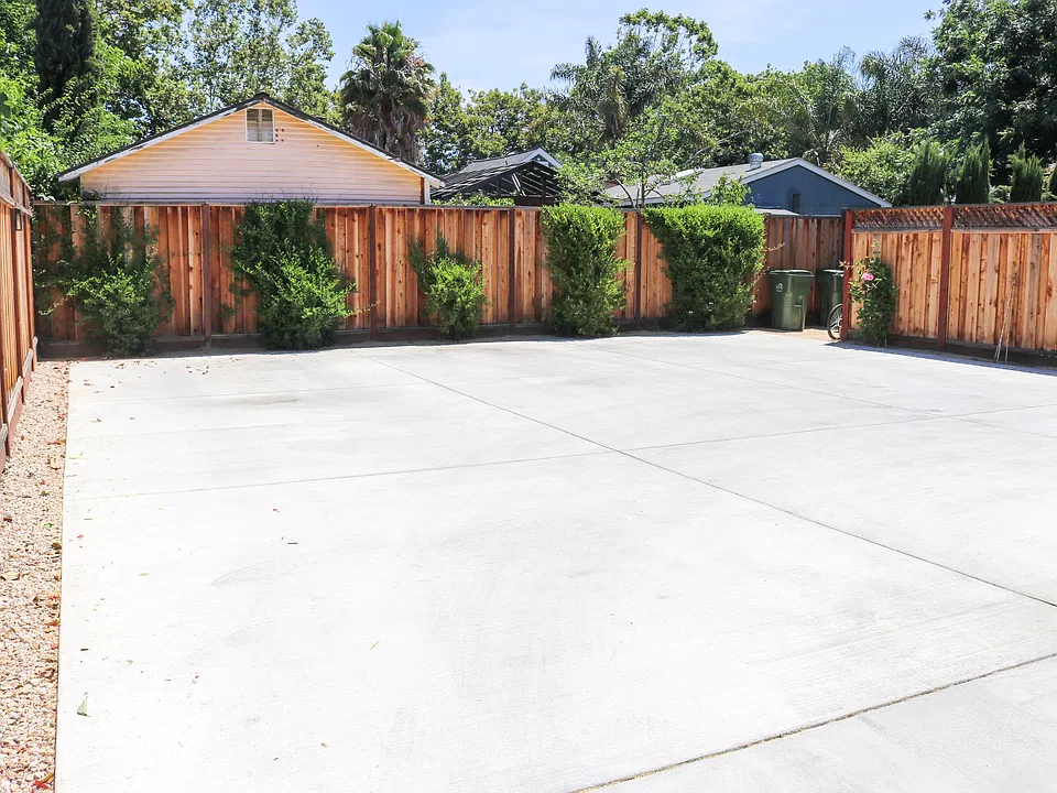 Rear parking lot