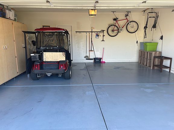 Garage, showing golf cart.