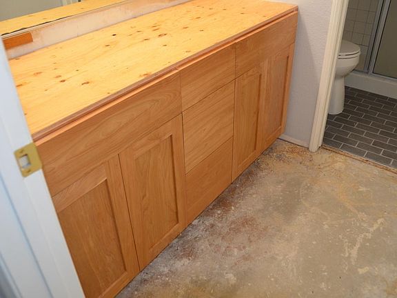 Master bath new cabinet