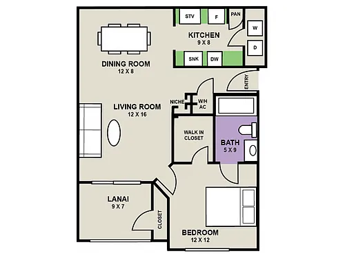 Floor plan The Egret