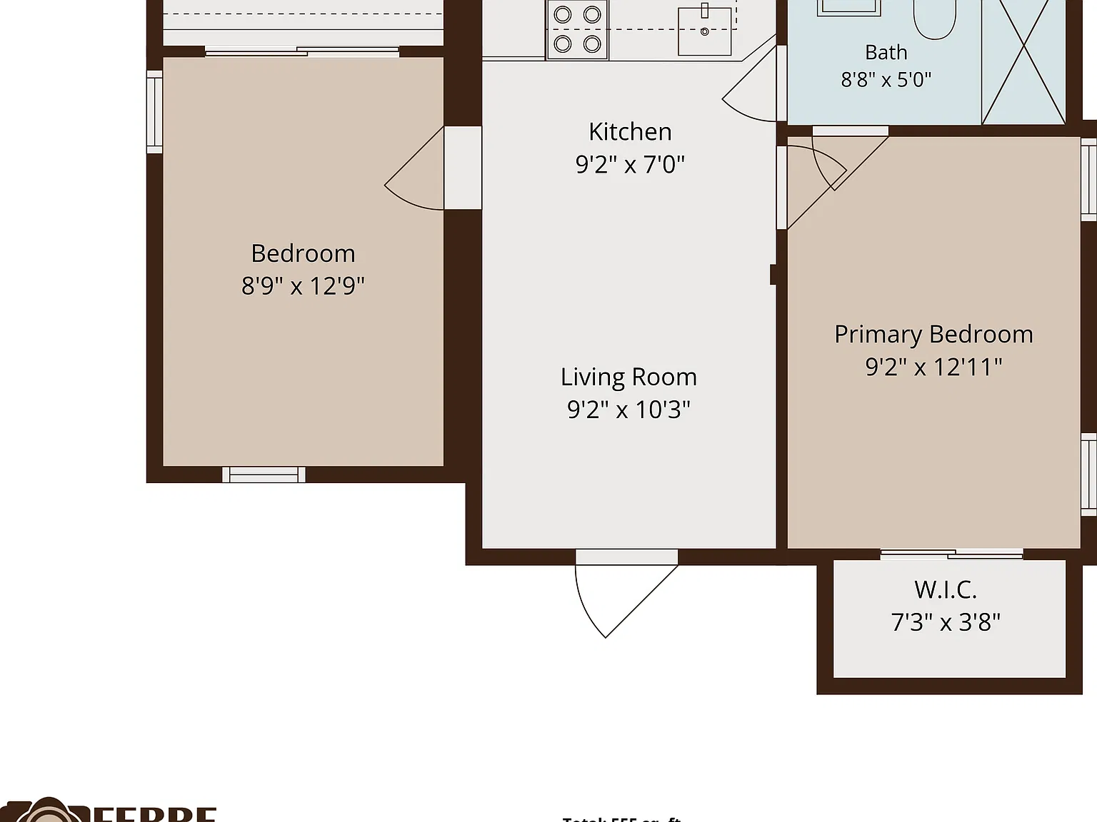 2 bed, 555 sqft, $1,500 — Photo 2