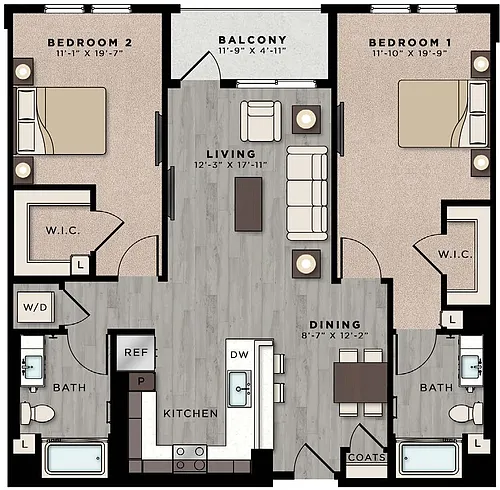 Floor plan CA124-B5-1238
