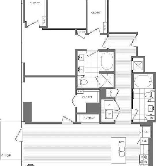 P - 2 Bedroom / 2 Bath P - 2 Bedroom / 2 Bath