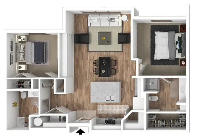 Floor plan Bruneau
