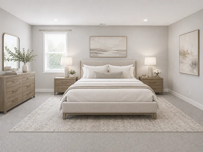 Staged Second Bedroom