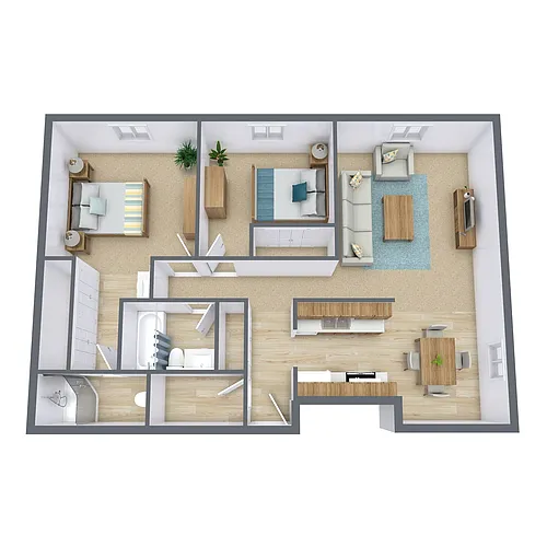 Floor plan Two Bedroom 2175B