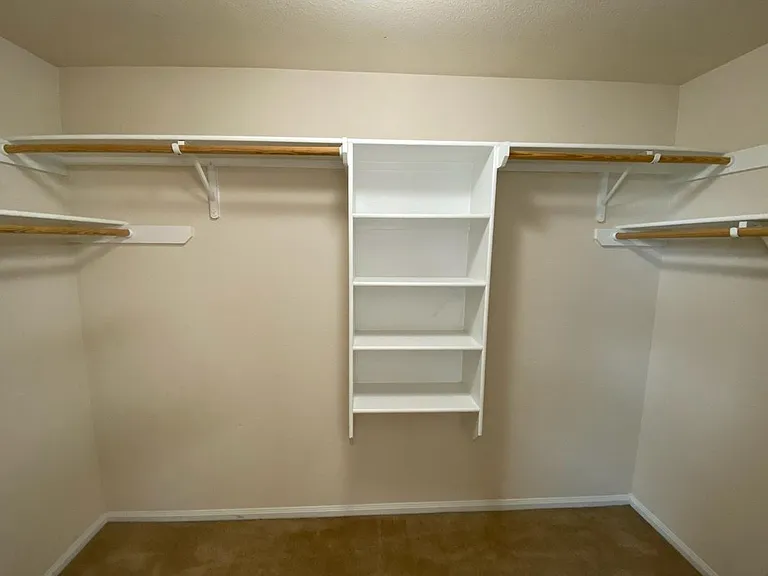 Primary bathroom walk-in closet
