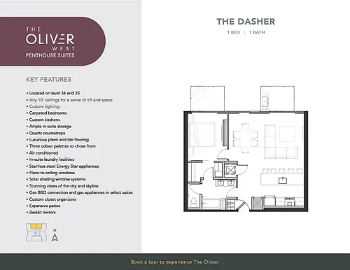 Floor plan The Dasher - Penthouse